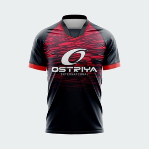 Camiseta de Fútbol Personalizada para Adultos, Impresión por Transferencia de Calor, Nombre del Equipo Personalizado, Color Sólido, 100% Poliéster, Secado Rápido, Transpirable, Manga Corta - Product Image 1