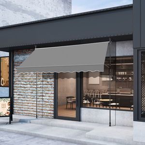 Toldo Retráctil en Gris 118.1" D x 47.2" W x 78.7" H a 118.1" H - Product Image 2