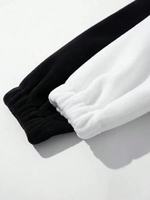 Sweat-shirt polaire unisexe surdimensionné à demi-zip, couleur unie, col montant, manches classiques, décontracté, pour l'hiver