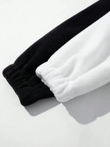 Sweat-shirt polaire unisexe surdimensionné à demi-zip, couleur unie, col montant, manches classiques, décontracté, pour l'hiver - Product Image 5
