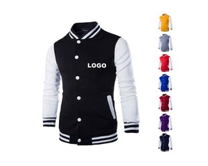 Fleeced Manufacture Wholesale High Quality Custom University College Baseball Letterman Varsity <b>Jacket</b> - Product Image 1