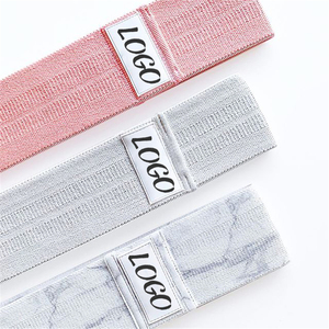 Polyester fabric booty bands Medium resistance workout bands Waterproof glute bands women Squats fitness booty bands - Product Image 5