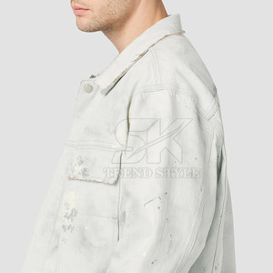 Vestes en jean pour hommes, design personnalisé, best-seller, couleur unie, vêtements décontractés, prix raisonnable, veste d'hiver pour hommes - Product Image 4