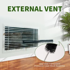 Spazzola per la pulizia di condotti e fessure da 30 pollici, per la rimozione di pelucchi e polvere, adatta per asciugatrici, condotti di ventilazione e serpentine di frigoriferi, ideale per la pulizia di condotti di aspirazione di abiti. - Product Image 5