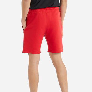 Shorts casuales de algodón rojo de alta calidad para verano, ropa de playa transpirable, de color liso, para hombre. - Product Image 5