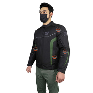 Veste de moto textile Cordura respirante unisexe de qualité supérieure pour le tourisme d'aventure avec protections CE amovibles - Product Image 1