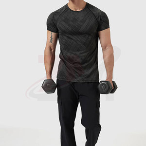 Vêtements de sport respirants et extensibles pour la course à pied, l'entraînement et la remise en forme, t-shirt de compression pour homme, vêtements de sport doux et confortables - Product Image 4