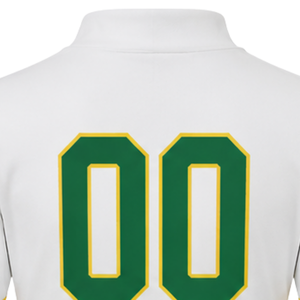Green White Sublimated Cheer <b>Long</b> Sleeve Uniform Set <b>Pleated</b> <b>Skirt</b> Team Sportswear Athletic Training Practice Performance Custom - Product Image 4