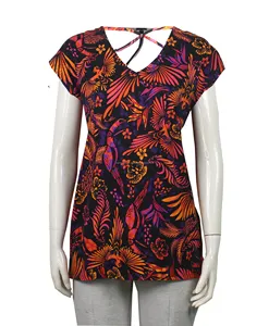 Camisetas de mujer de diseño personalizado de alta calidad con impresión digital Servicio OEM Proveedores de Bangladesh Producción a granel - Product Image 1