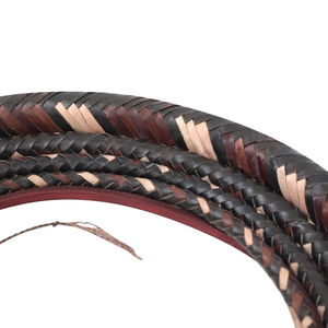 Vente en gros : Nouveau fouet en cuir nubuck véritable, 0,4 pied de long, robuste, produit équestre à prix abordable, fouet pour chasseurs - Product Image 4