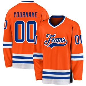 Maillot de hockey blanc et or-ancien/noir personnalisé de qualité supérieure, le plus vendu en gros, directement de l'industrie - Product Image 6