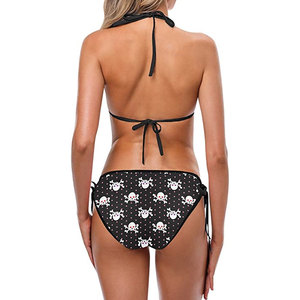 Traje de baño bikini personalizado en oferta, sexy y a la moda, conjunto de bikini y ropa de playa, traje de baño sólido de 2 piezas para mujer - Product Image 4