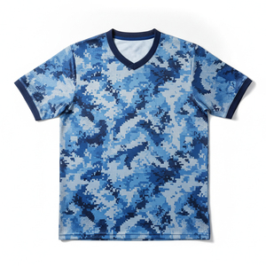 Camiseta de Fútbol Personalizada con Impresión por Transferencia de Calor, Uniforme de Fútbol para Equipo, 100% Poliéster, Antibacteriano, Secado Rápido, UPF 50, Transpirable - Product Image 4