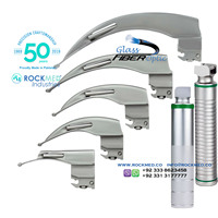 Instruments ORL ROCKMED Industries : Ensemble de laryngoscopes à fibre optique Macintosh et Miller avec lames, certifiés CE, instruments de diagnostic