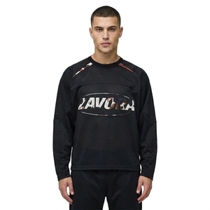 Maillot de football américain unisexe tendance 2026 à col en V bicolore, personnalisable avec logo, en polyester, vêtement de sport, marque privée, fournisseur OEM - Product Image 2