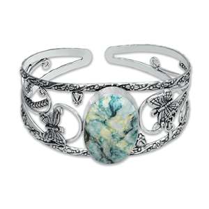 กำไลข้อมือแบบปรับได้ หลายสี คริสตัลธรรมชาติหลากหลายชนิด ชุบเงินโบราณ วินเทจ ทองเหลือง โบฮีเมียน รูปทรงเรขาคณิต สำหรับทุกเพศ - Product Image 3