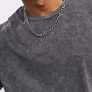 T-shirt pour homme de haute qualité, 100% coton, lavage à l'acide, 250 g/m², résistant, vintage, logo personnalisé - Product Image 6
