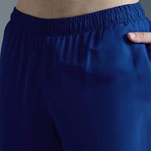 Survêtements de sport pour hommes avec logo personnalisé, veste et pantalon en nylon tissé épais, fermeture éclair, coupe-vent, respirant, couleur unie - Product Image 6