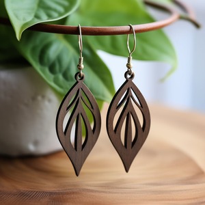 Pendientes de Madera Hipoalergénicos, Pendientes de Madera Amigables con la Piel, Pendientes de Madera de Color Sólido, Uso Comercial al por Mayor de Fábrica Personalizada - Product Image 6