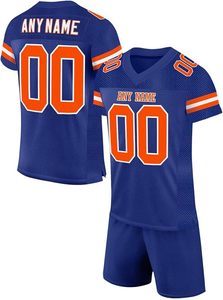 Ensemble de maillots et pantalons de football américain pour l'entraînement/les matchs/jour de compétition - Noms/numéros d'équipe personnalisés - 100% polyester respirant et à séchage rapide - Product Image 3