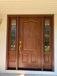 Portes de villa à ouverture latérale intérieure et extérieure sur mesure, finies, pour appartement, OEM ODM, haute qualité, modernes, en bois massif, pour chambre à coucher, porte simple - Product Image 5