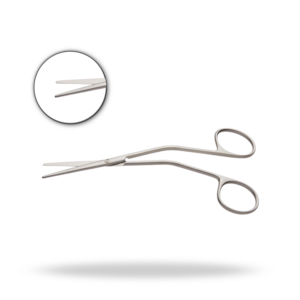 Ciseaux angulaires dorsaux 14 cm, instrument chirurgical pour la rhinoplastie, coupe des tissus nasaux - Product Image 1