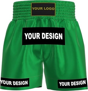 Pantalones Cortos de Muay Thai para Boxeo, Kickboxing, Grappling, Entrenamiento, Gimnasio, para Hombres, Mujeres y Niños - Product Image 1