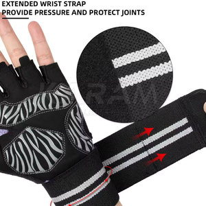 Pakistan Made Professional Half Finger Leather Gym <b>Gloves</b> Comfortable Fit <b>Weight</b> Lifting <b>Training</b> for Adults - Product Image 3