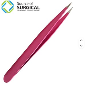 Source Surgical Beauty Usage <b>Pointed</b> Tip Curved Classical Eye Brow Tweezers Set Stainless Steel Durable Private Label Custom - Product Image 3