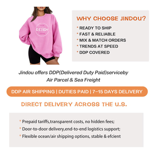 Sweat-shirts personnalisés pour femmes avec logo, collection automne 2026, en molleton, col rond, coupe ample, pulls décontractés et confortables, tenues d'automne pour femmes, sweat-shirt - Product Image 2