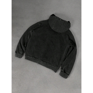 Sweat à capuche surdimensionné personnalisé 100 % coton épais pour homme, respirant, thermique, streetwear imprimé, col à capuche, hiver - Product Image 4