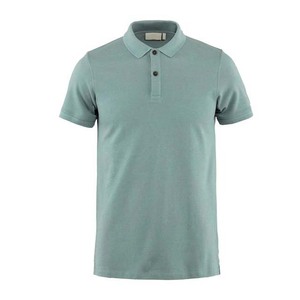 Polo à manches courtes pour homme, couleur unie, coton piqué, tricoté, décontracté, respirant, coupe classique - Product Image 1