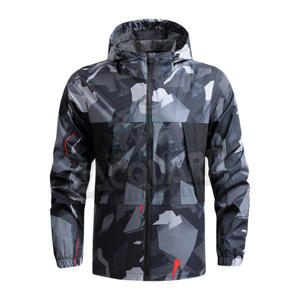 Veste coupe-vent de style streetwear, légère, coupe-vent, avec capuche, pour un usage quotidien et les sports - Product Image 1