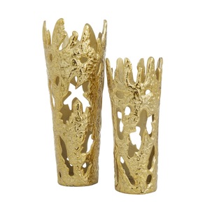 Vase décoratif de table en métal de style moderne, porte-fleurs sophistiqué pour la maison et les espaces de bureau - Product Image 5
