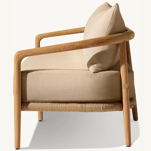 Hot sale furniture teak wood <b>sofa</b> with soft and fluffy foam in brown color for <b>outdoor</b> which is good and durable - Product Image 6