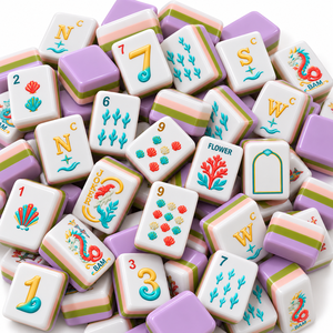 Tuiles de Mahjong américaines de luxe en acrylique, 160 pièces, marquages clairs, ensemble de tuiles de Mahjong pour les rassemblements du week-end - Product Image 4