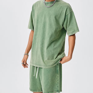 Ensembles courts pour hommes, tenues décontractées 2 pièces, survêtements de sport à manches courtes pour hommes, adaptés à la course à pied - Product Image 5