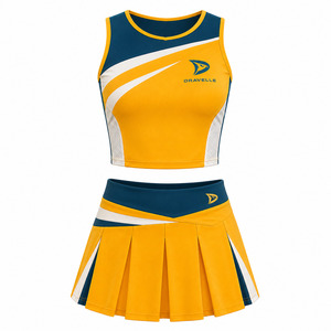 Conjunto de Uniforme de Animadoras de Alto Rendimiento, Malla Transpirable de Alta Elasticidad, Traje Deportivo de Lujo Personalizado - Product Image 2