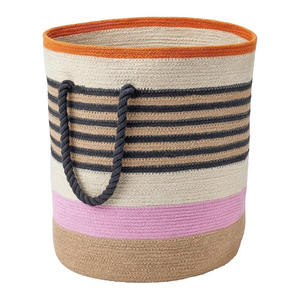 Juego de Cestas de Almacenamiento de Fibra Natural Ecológica y Sostenible, Tejidas con Hilo de Yute y Ratán, Organizador para Ropa, Mantas y Alimentos - Product Image 2