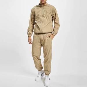Veste coupe-vent et pantalon de survêtement streetwear à col rond et taille élastique, grande taille, respirant, léger, en polyester/nylon - Product Image 2