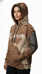 Sweat à capuche unisexe oversize de qualité supérieure pour l'hiver, broderie et impression par sublimation, respirant et écologique, pour un style urbain décontracté - Product Image 2