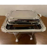 Chauffe-Plats Professionnel en Acier Inoxydable 304, Chauffage à la Vapeur, Capacité 9L, Grilles Réglables, Maintien au Chaud des Aliments, Idéal pour la Restauration, Hôtels et Restaurants, Durable et Moderne