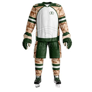 Uniforme de hockey sur glace sur mesure de qualité supérieure à prix raisonnable, fabriqué en tissu 100% polyester - Product Image 2