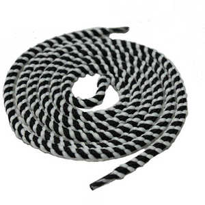 Elegantes Cordones Redondos Negros/Blancos WALKROPE Modelo WRPBWROD Duraderos al por Mayor - Product Image 1