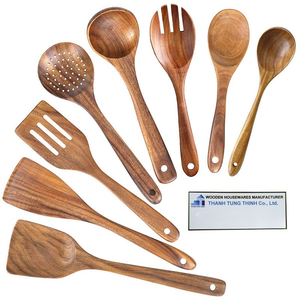 Thanh Tung Thinh Wooden Spoon Oval Shape Handmade Rustic Kitchen Utensil Made In Vietnam - Product Image 6