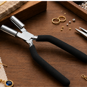Pince à former des anneaux multi-barils professionnelle, manche noir, outil de fabrication de bijoux, acier inoxydable, pour la création de boucles, anneaux et pendentifs - Product Image 4