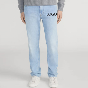 Slim Fit <b>Soft</b> Denim OEM Service With Customizable Logo Designing Casual Outdoor Wear Design With Side Pockets Modern Men <b>Jeans</b> - Product Image 1