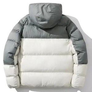 <b>Men</b> Winter Puffer Quilted <b>Jacket</b> with Hooded Collar Zipper Closure OEM Service Outdoor Wear Puffer <b>Jacket</b> <b>for</b> <b>Men</b> - Product Image 3