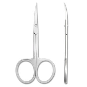 Ciseaux à cuticules en acier inoxydable de haute qualité pour manucure et pédicure professionnelle, outil de coupe de précision pour cuticules. - Product Image 1