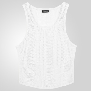 Men's <b>Black</b> <b>Knitted</b> Sleeveless <b>Tank</b> <b>Top</b> O-Neck Solid Color Breathable Casual Vest Summer Wear - Product Image 5